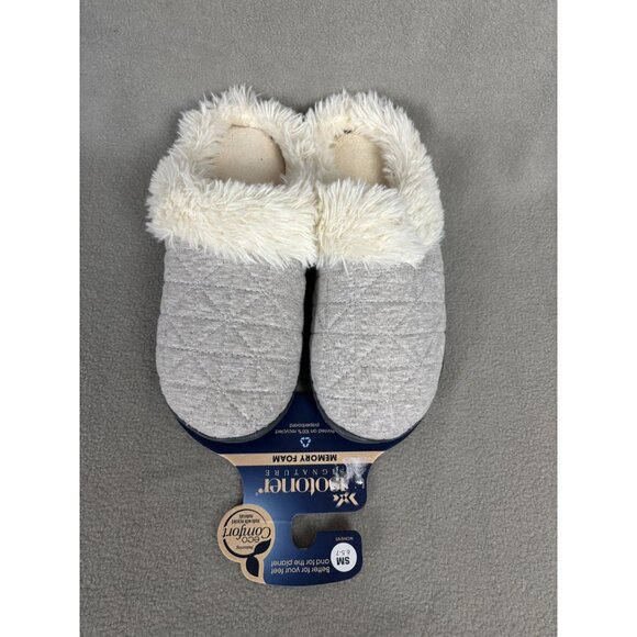 Isotoner Womens Memory Foam Quilted Jersey Bridget Comfort Hoodback S/M 6.5-7 - Picture 3 of 8